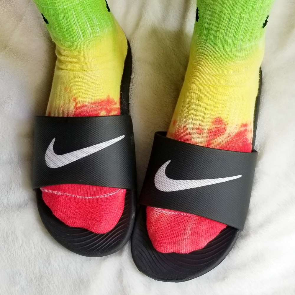 Nike Tie Dye Socks Rasta rainbow Men's - Picture 2 of 4